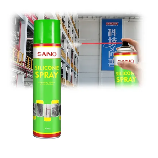 Sanvo Heavy-Duty Silicone Lubricant Spray for Long-Term Protection Against Friction and Corrosion in Outdoor Equipment