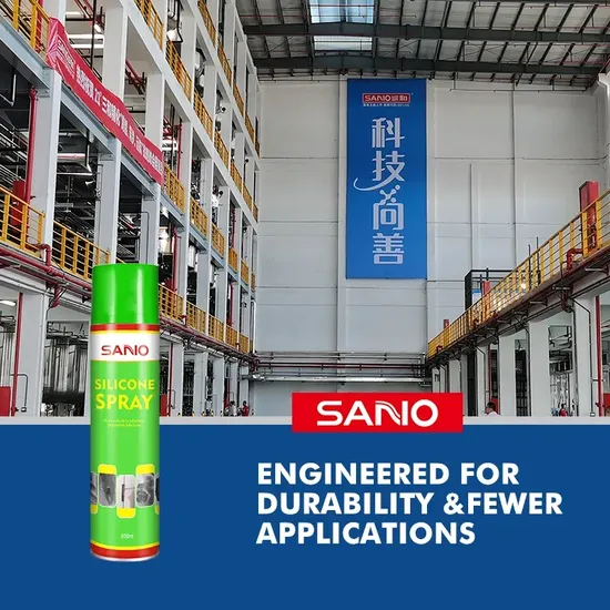 Sanvo Heavy-Duty Silicone Lubricant Spray for Long-Term Protection Against Friction and Corrosion in Outdoor Equipment