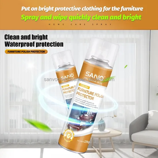 Sanvo Home & Office Furniture Polish Spray Wood & Leather Shining Cleaner & Wash for Optimal Care