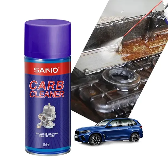 Sanvo OEM Auto Aerosol Carburetor Cleaner Cleaning Spray 4 in 1 450ml Carb and Choke Cleaner Spray Throttle Valves Cleaner