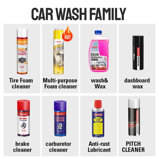 Sanvo Wash Purpose Washer Multi Screen Products Interior 650ml-Tyre-Foam-Cleaner Car Accessories