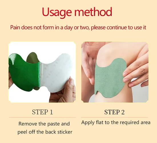 Wormwood Knee Pain Health Patch, Knee Heating Patch Pain Relief Patch