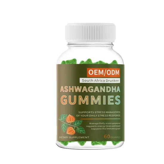 OEM Sugar-Free Ashwagandha Gummies Dietary Supplement Stress Relief Calming Sleep