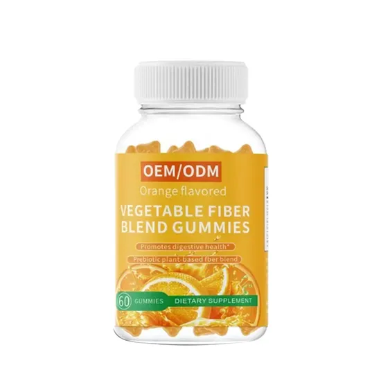 OEM Support Immune Supplement Pectin Vitamin C Orange Flavor Gummies Health Food