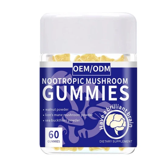 Plant Extracts Support Memory and Brain Health Nutrient Mushroom Gummies