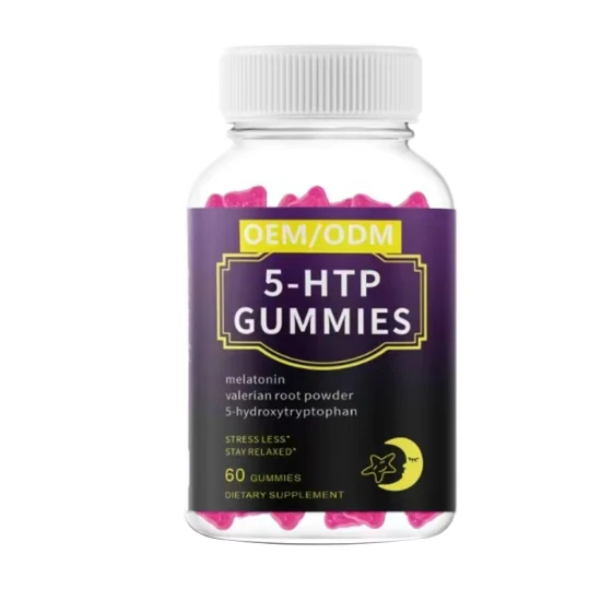 Sleep Gummy Candy 5-Htp, Support Stress Reduction and Sleep 5-Htp Gummies Supplement