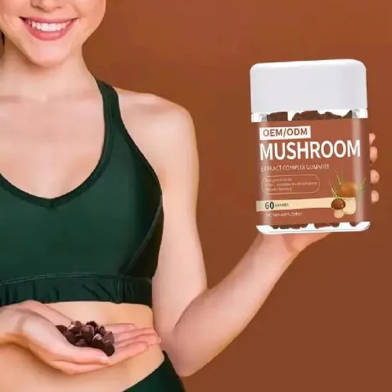 Tasty Calcium and Vitamin Supplements in Mushroom Complex Gummy Form