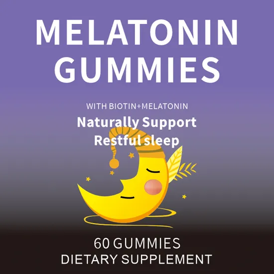 Vegetarian Pectin Vitamin Dietary Supplement Improve Sleep Improve Memory Melatonin Gummies