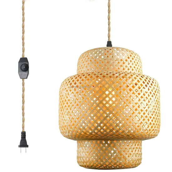 Bamboo Art Chandelier Creative Personality Lantern Restaurant Restaurant Bamboo Rattan Art Pendant