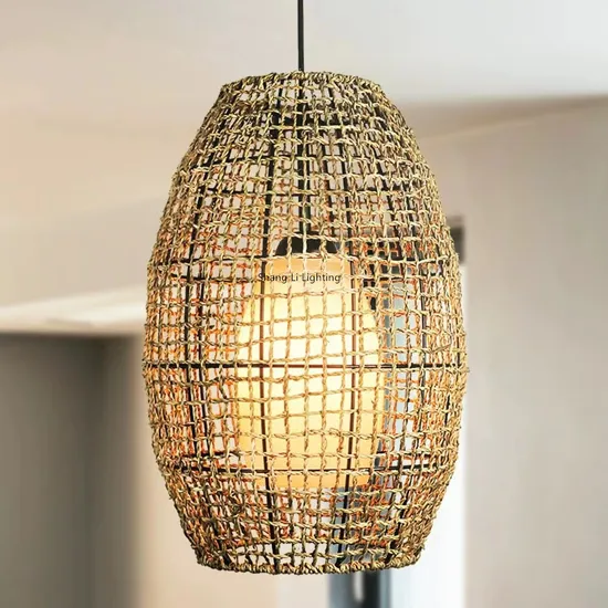 Japanese Retro Chandelier Bedroom Bedside Chandelier Chandelier Designer Restaurant Chandelier Wabi-Sabi Rattan Chandelier