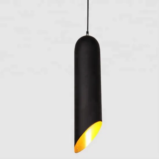 Modern Decorative Black Aluminum Bamboo Pendant Lamp Hanging Chandeliers