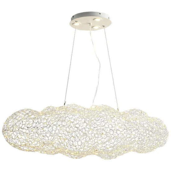 Postmodern Firefly Cloud Restaurant Chandelier Nordic Designer Creative Full Star Bar Woven Pendant Lights