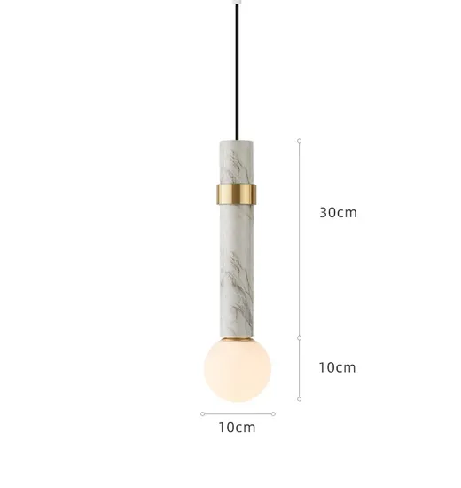 Table Lamp Chandelier Single Modern Simple Restaurant Light Luxury Marble Lamps