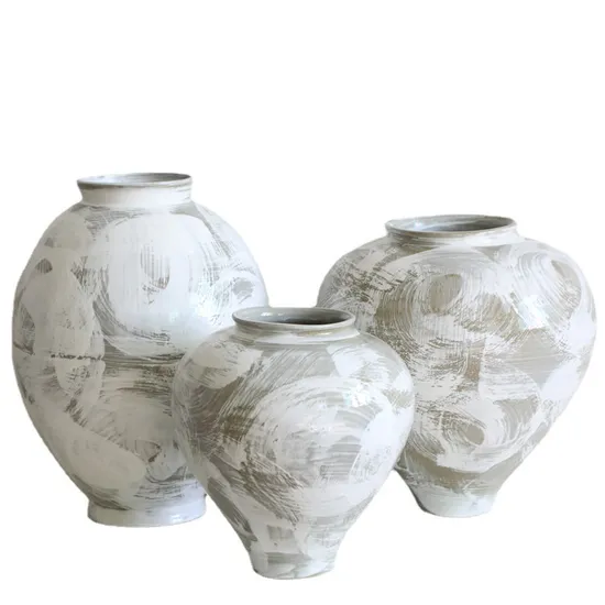 Modern Ceramic Flower Vase Set Classic Antique Age Home or Hotel Decor for Home Decoration