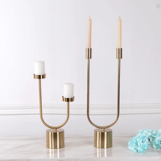 Modern Home Decorative Candleholder Luxury Home Metal Accent