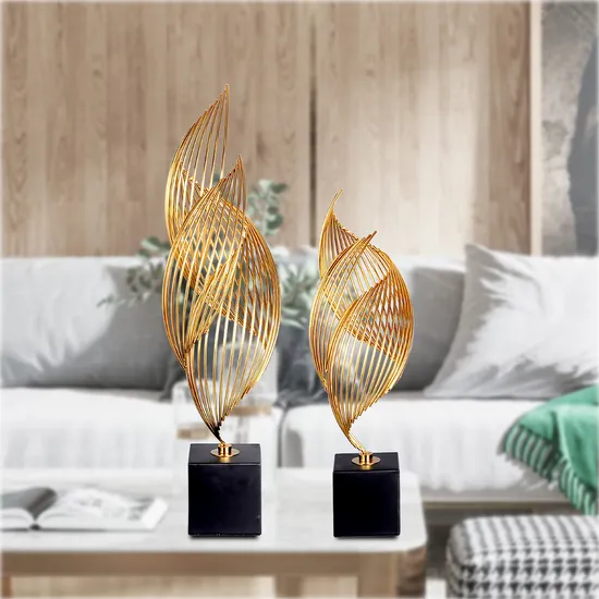 Nordic Table Living Room Metal Abstract Gold Home Decor Gold Accessories for Home