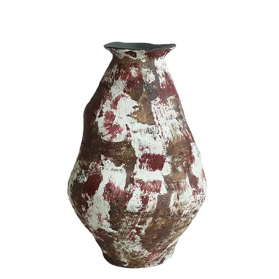 Rustic Unique Design Living Room Decoration Vase Small Ceramic Flower Bud Vase