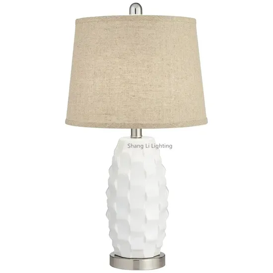 American Ceramic Table Lamp Bedroom Bedside Lamp Study Creative Fashion Hotel Decorative Room Warm Light Bedside Table Lamp