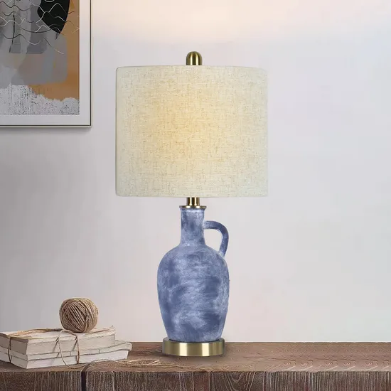 American Ceramic Table Lamp Bedroom Bedside Living Room Decorative Lamps and Lanterns Simple Warm and Romantic Hotel Lamps