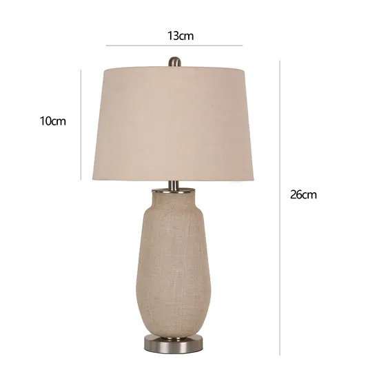 American Desk Lamp Special Gray Cloth Lamp Body Table Lamp