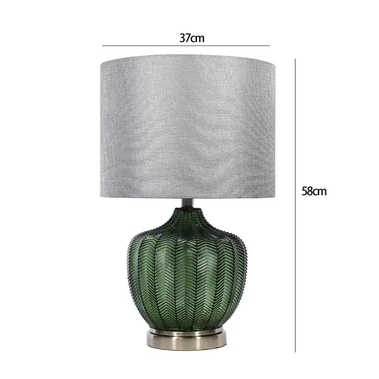 American Glass Table Lamp Green Table Lamp Bedside Table Lamps