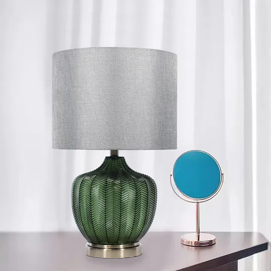 American Glass Table Lamp Green Table Lamp Bedside Table Lamps