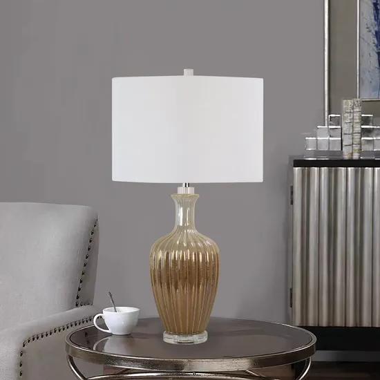 American Home Living Room Lamp Hotel Club Soft Gold Silver Table Lamp