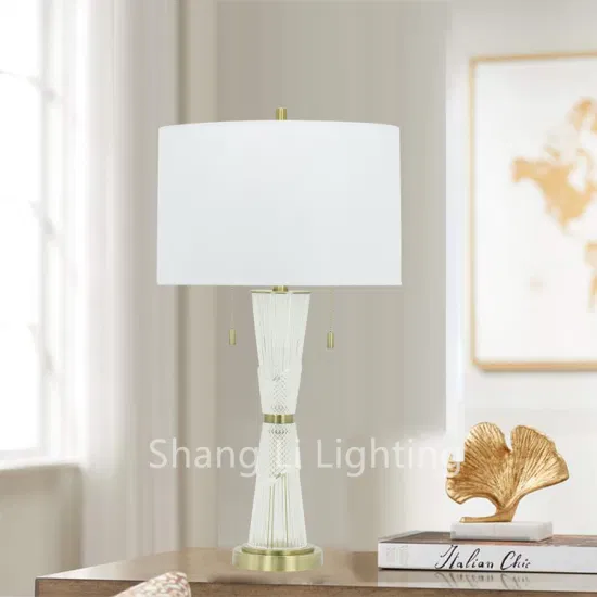 American Minimalist Crystal Table Lamp Postmodern Model Room Living Room Bedroom Bedside Hotel Table Lamp Floor Lamp