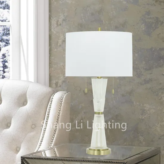 American Minimalist Crystal Table Lamp Postmodern Model Room Living Room Bedroom Bedside Hotel Table Lamp Floor Lamp