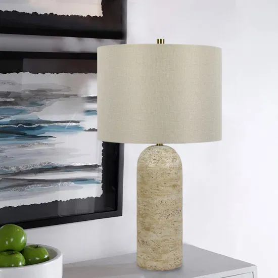 American Resin Table Lamp Faux Stone Effect Table Lamps