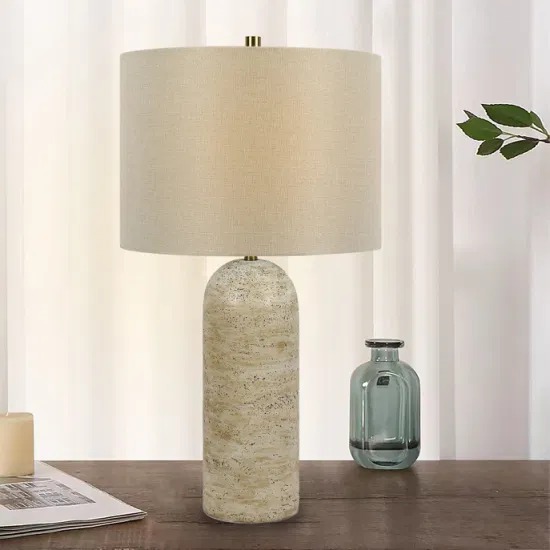 American Resin Table Lamp Faux Stone Effect Table Lamps