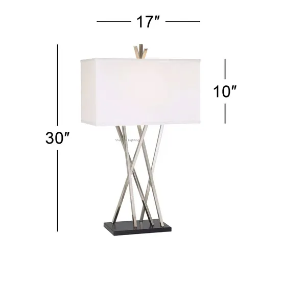 American Style Luxury Aluminum Metal E26 Floor Standing Lamp for Holiday Inn Hotel Living Room Table Lamp