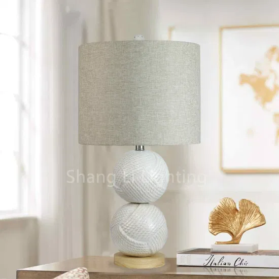 American Table Lamp Bedroom Bedside Lamp Creative Personality Fashion High-End Ceramic Dimmable Warm Light Bedside Counter Lamp