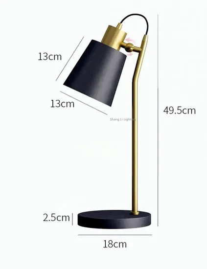 American Table Lamp Bedroom Creative Nordic Minimalist Postmodern Dormitory Desk Bedside