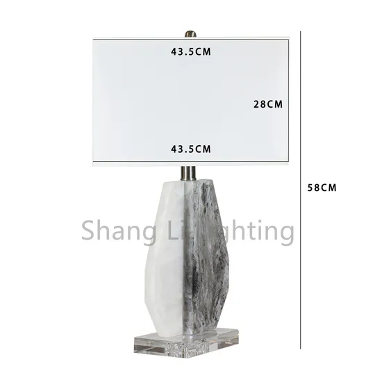 American Table Lamp Creative Light Luxury Marble Postmodern Minimalist Atmosphere Model Room Living Room Bedroom Bedside Study Lighting