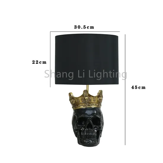 American Table Lamp Christmas Table Lamp Crown Skull Table Lamp Crown King Table Lamp