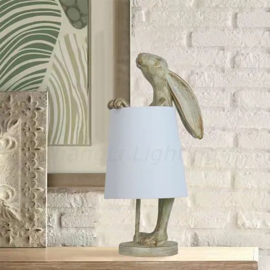 American Table Lamp Modern Design Table Lamp Animal Rabbit Shape Nordic Table Lamp manufacture