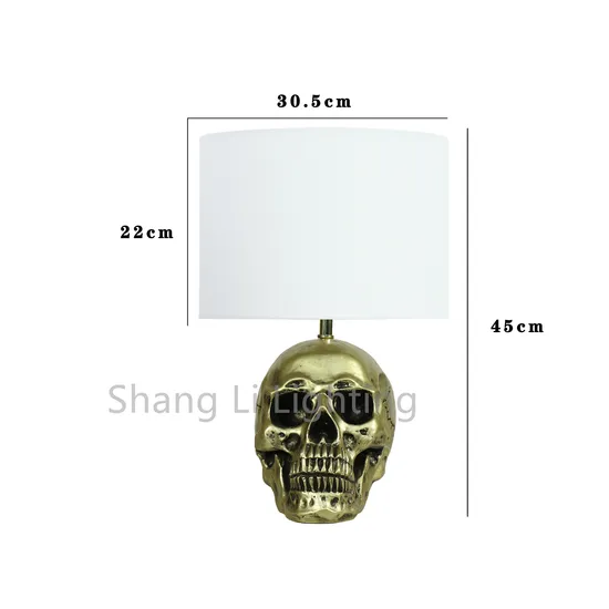 American Table Lamp Halloween Decoration Ball Plastic Hollow Charm Skull Table Lamp Christmas Table Lamp Crown Skull Table Lamp Crown King Table Lamp