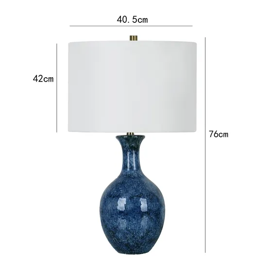 American Table Lamps Blue Glazed Table Lamps Decorative Lamps