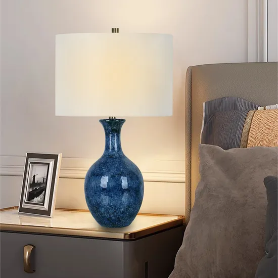 American Table Lamps Blue Glazed Table Lamps Decorative Lamps