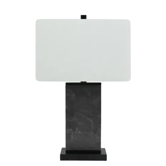 American Table Lamps Gray Marble Square Table Lamps Decorative Table Lamps