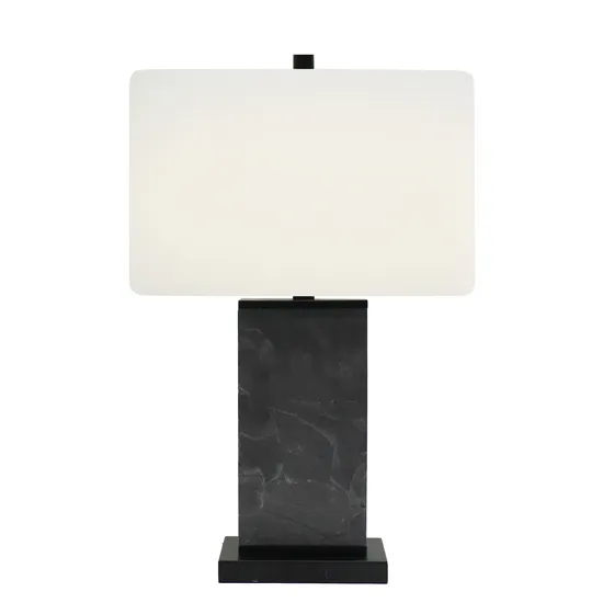 American Table Lamps Gray Marble Square Table Lamps Decorative Table Lamps