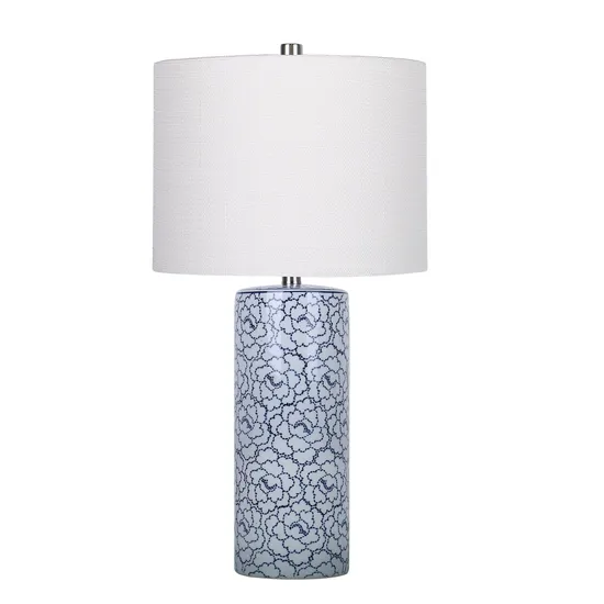 Blue Peony Premium Ceramic Table Lamp