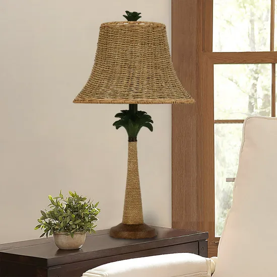 Coast Room Lighting Rattan Lampshade Rattan Base Table Lamps