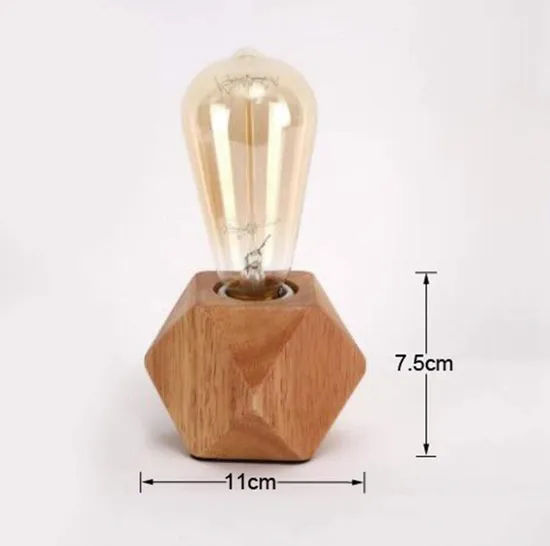 Cross-Border Small Lamp Students Eye Care Children Learn Mini Wood Decoration Bedroom Bedside Lamp