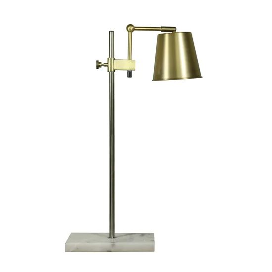 Domestic and Office Table Lamp Modern Decorative Luminous LED Metal Desk Lamp for Study Room Bedroom