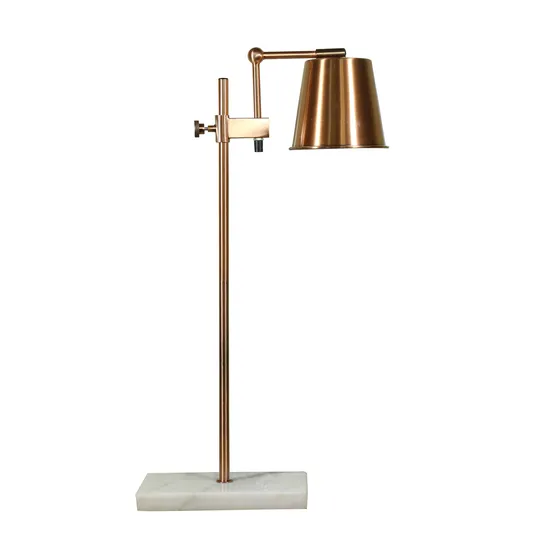 Domestic and Office Table Lamp Modern Decorative Luminous LED Metal Desk Lamp for Study Room Bedroom