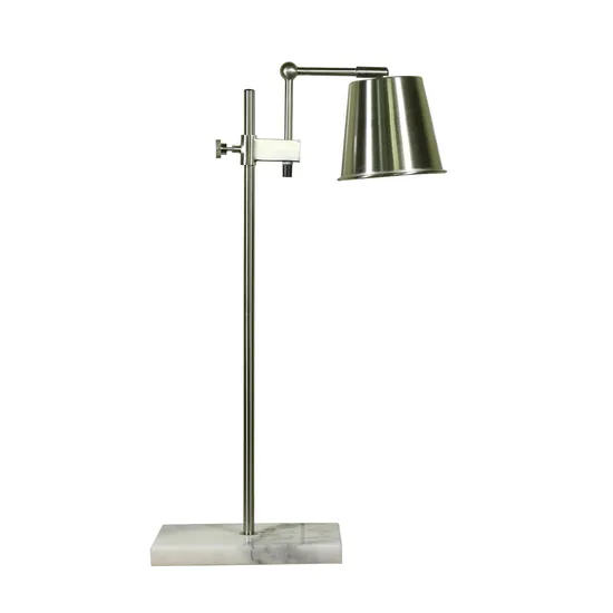 Domestic and Office Table Lamp Modern Decorative Luminous LED Metal Desk Lamp for Study Room Bedroom