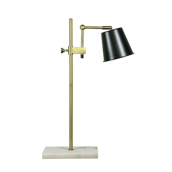 Domestic and Office Table Lamp Modern Decorative Luminous LED Metal Desk Lamp for Study Room Bedroom