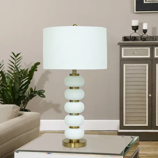 European-Style Minimalist Ceramic Table Lamp Bedroom Bedside Warm Personality Romantic Warm Light Living Room Guest Room Lamp Table Lamp Floor Lamp